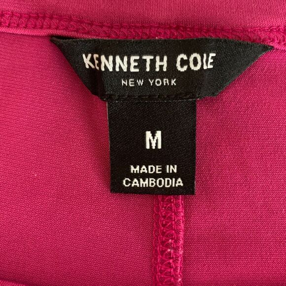 Kenneth Cole Short Sleeve Pink Midi Shift Dress Round Neck size M - Picture 2 of 9